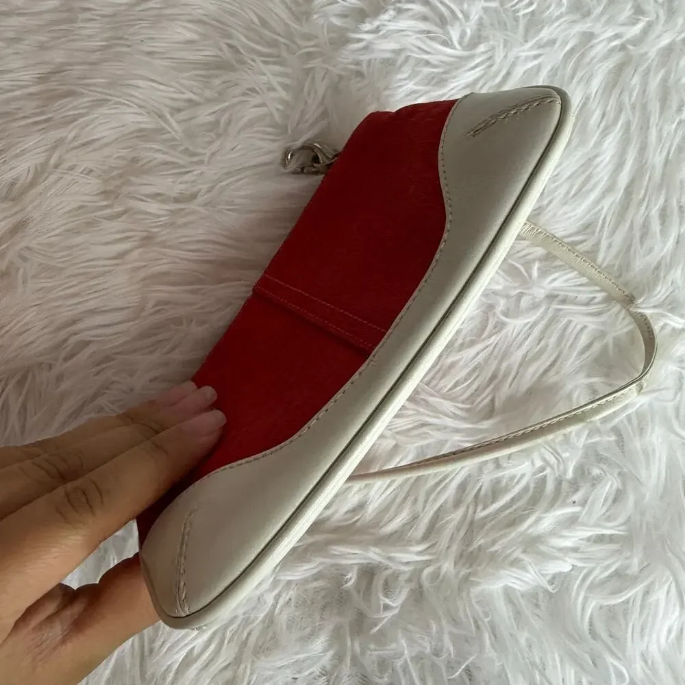 Vintage COACH y2k soho Red Canvas Wristlet